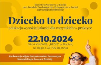 Przejdź do wpisu Zaproszenie na konferencję pt: „Dziecko to dziecko – edukacja wysokiej jakości dla wszystkich w praktyce”
