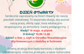 Zdjęcie z galerii Dzień Otwarty w Ośrodku Rewalidacyjno – Wychowawczym w Sutkowie.